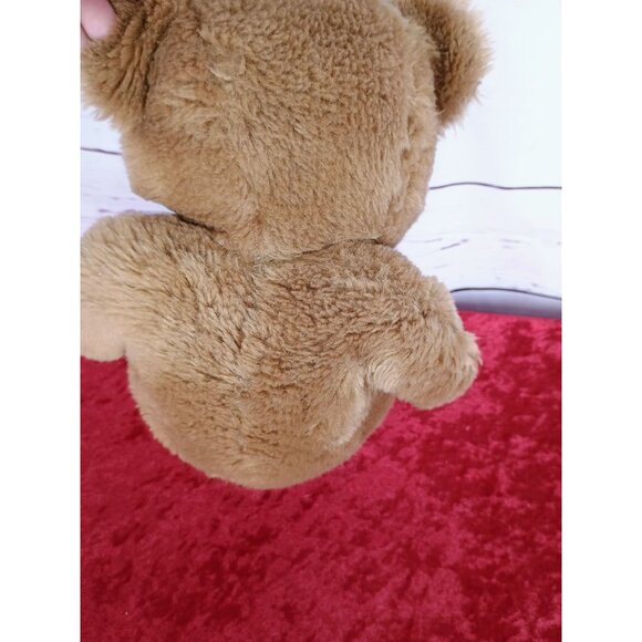 Vintage California Stuffed Toys Plush Bear Brown & Cream 10" Korea Synthetic Fib - Picture 3 of 6